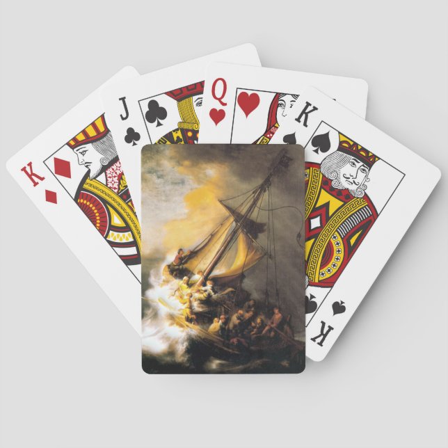 Jeu De Cartes Christ dans la tempête sur la mer de Galilée- Remb (dos)