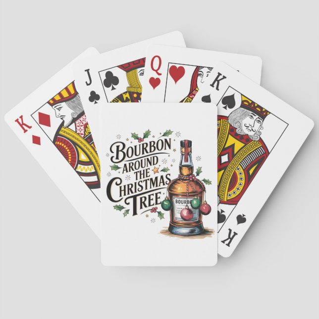 Jeu De Cartes Christmas Bourbon Playing Cards (dos)