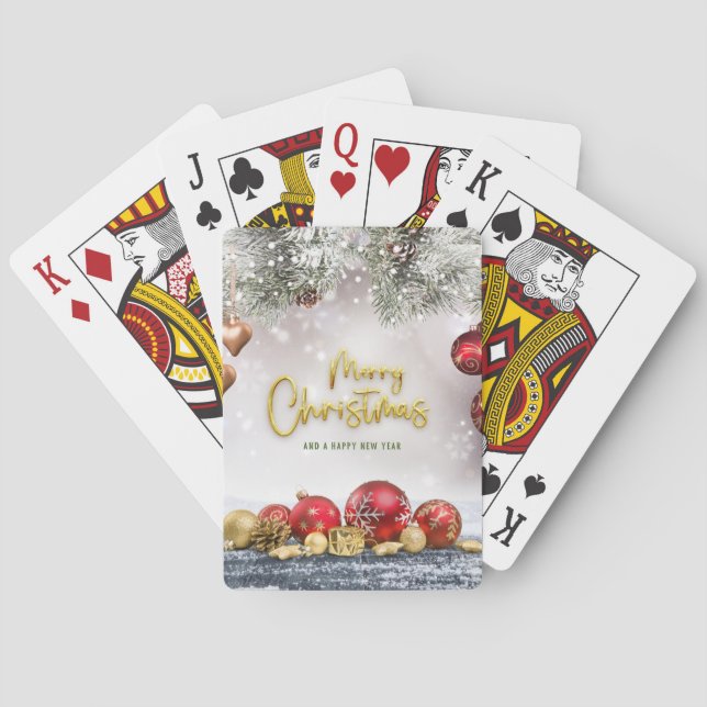 Jeu De Cartes Christmas Decorated Playing Cards (dos)