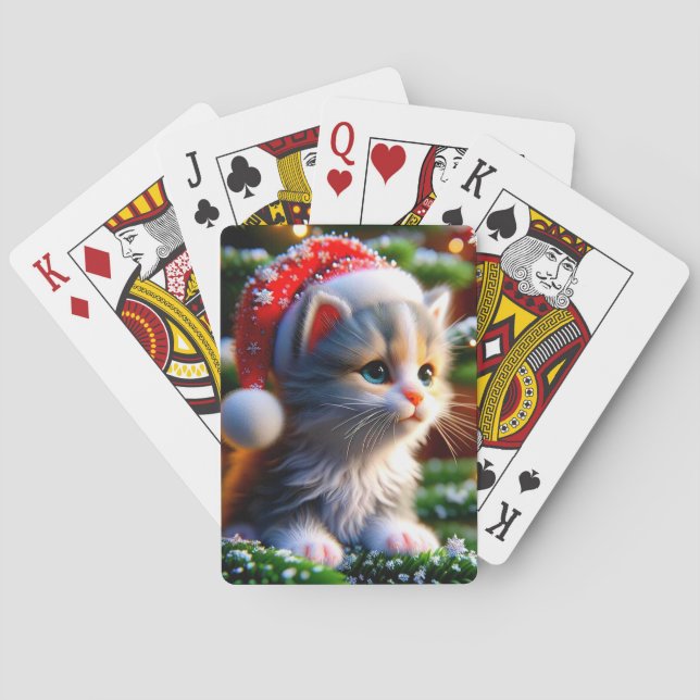 Jeu De Cartes Christmas Kitten (dos)