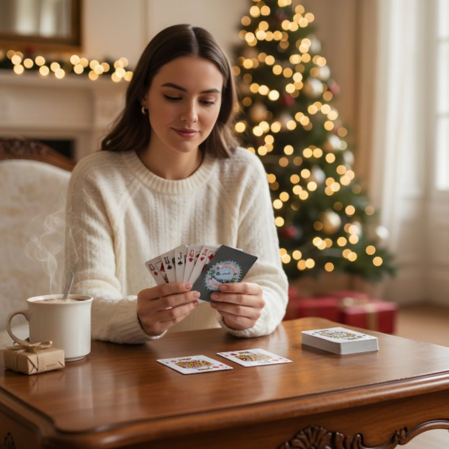 Jeu De Cartes Christmas Playing Cards Festive Holiday Poker Deck (Créateur téléchargé)