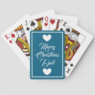 Jeu De Cartes Christmas playing cards for Dad by dalDesignNZ