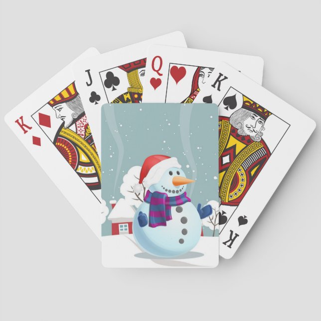 Jeu De Cartes Christmas Snowman (dos)