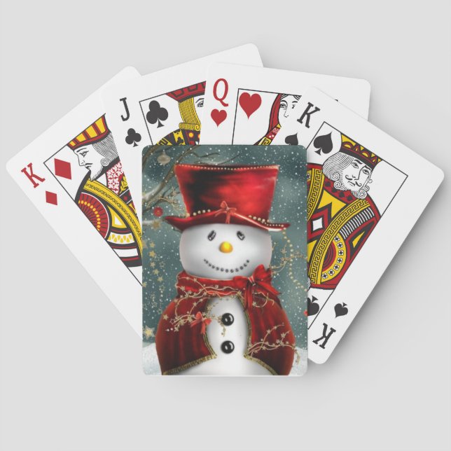 Jeu De Cartes Christmas Snowman (dos)