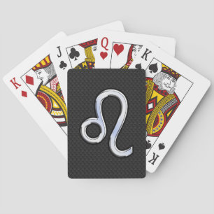 Jeu De Cartes Chrome Comme Leo Zodiac Connexion sur Snake Skin D