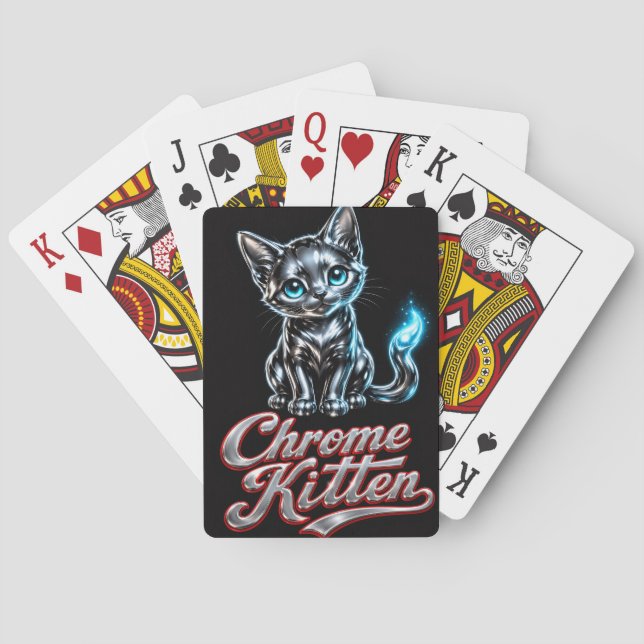 Jeu De Cartes Chrome Kitten Sweat à capuche Cool (dos)