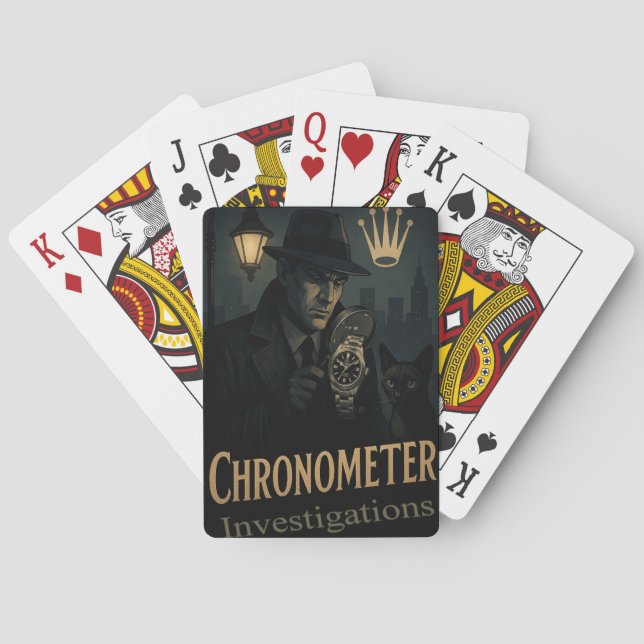 Jeu De Cartes Chronometer Investigations Playing Cards (dos)