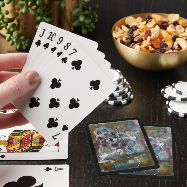 Jeu De Cartes Chuchotements de Paris Peinture d'Alfred Fox (In Situ)