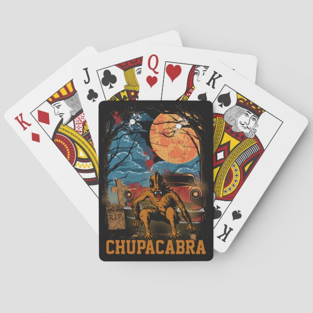 Jeu De Cartes Chupacabra Cryptid Creator Texte personnalisable (dos)