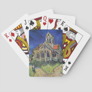 Jeu De Cartes Church at Auvers 1890 par Vincent van Gogh