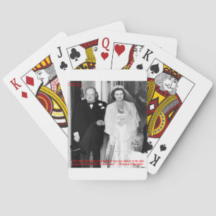 Jeu De Cartes Churchill & Célèbre citation sur le mariage