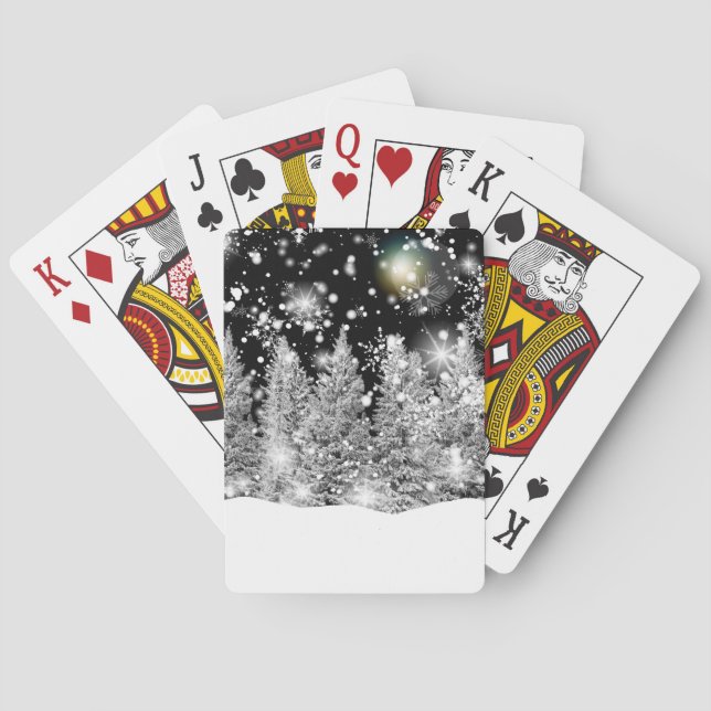 Jeu De Cartes Chute de neige au solstice d'hiver  (dos)