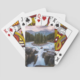 Jeu De Cartes Chutes Sunwapta Parc national Jasper