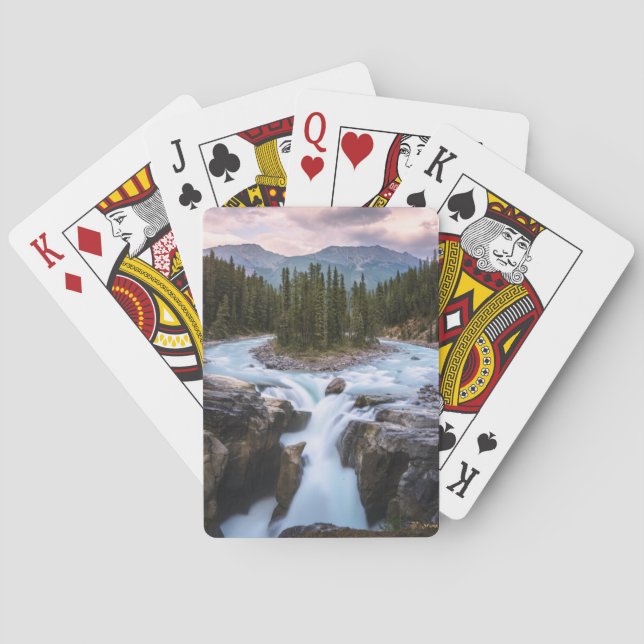 Jeu De Cartes Chutes Sunwapta | Parc national Jasper (dos)