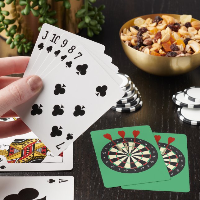 Jeu De Cartes Cible de fléchettes et fléchettes (In Situ)