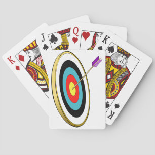 Jeu De Cartes Cible de tir à l'arc en bulle avec Centre de tir à