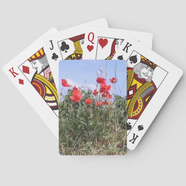 Jeu De Cartes Ciel bleu et pavois rouge (dos)