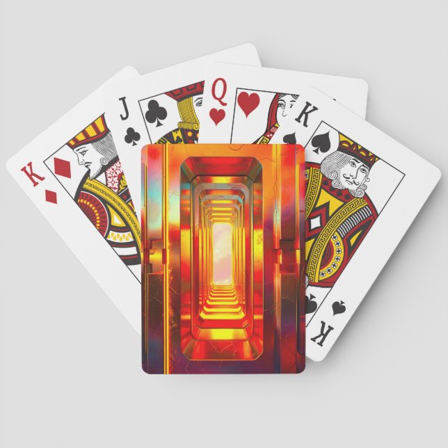Jeu De Cartes Ciel céleste métallique (dos)