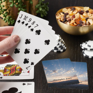 Jeu De Cartes Ciel de coucher de soleil personnalisé