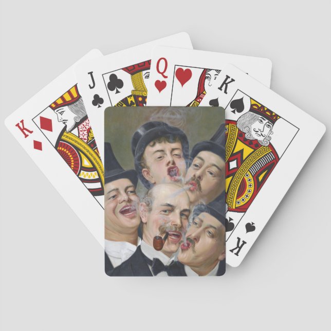 Jeu De Cartes Cinq Hommes fumeurs (dos)