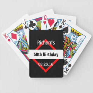 Cartes A Jouer 50 Ans Zazzle Fr