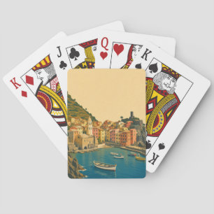 Jeu De Cartes Cinque Terre Italie Voyage Vintage Riviera italien