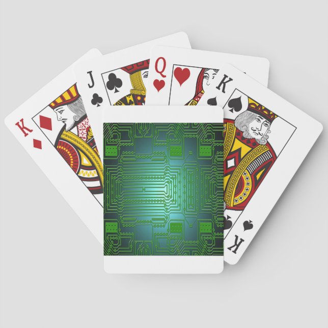 Jeu De Cartes circuits de conducteurs de cartes (dos)
