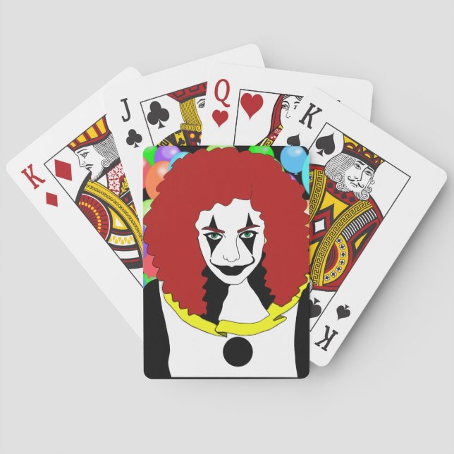 Jeu De Cartes Cirque Clown Girl spectacle côté monstre horreur g (dos)