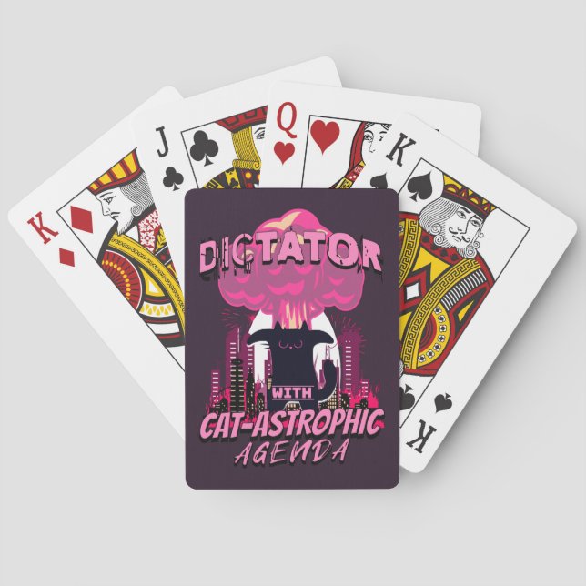 Jeu De Cartes Citation Catastrophique Funny Angry Cat (dos)