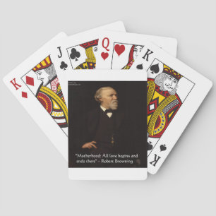 Jeu De Cartes Citation célèbre de Robert Browning sur la materni