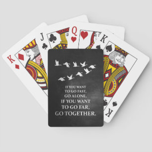 Jeu De Cartes Citation De Bonheur Si Vous Voulez Aller Ensemble