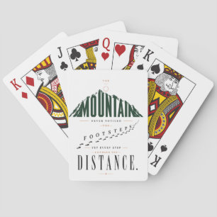 Jeu De Cartes Citation de distance de pas de montagne