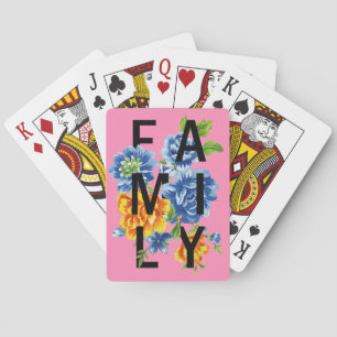 Jeu De Cartes Citation de famille florale