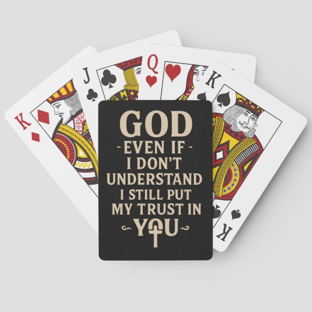 Jeu De Cartes Citation de foi chrétienne Confiance en Vous (dos)