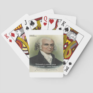 Jeu De Cartes Citation de James Madison "Philosophie/Common Sens