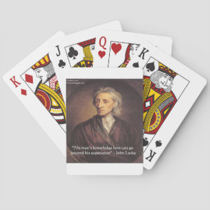 Jeu De Cartes Citation de John Locke sur la connaissance et l'ex