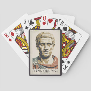 Jeu De Cartes Citation de Jules César Illustration de l'Empire R