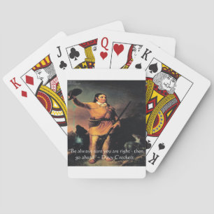 Jeu De Cartes Citation de sagesse "Allez-y" de Davy Crocket