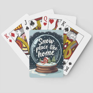 Jeu De Cartes Citation de vacances Snow Place Like Home
