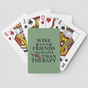 Jeu De Cartes citation de vin drôle pour les amis
