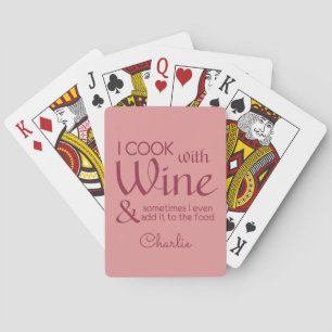 Jeu De Cartes Citation de vin nom personnalisé lecture de cartes