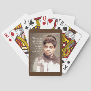Jeu De Cartes Citation d'Ida B Wells et de "Vérité"