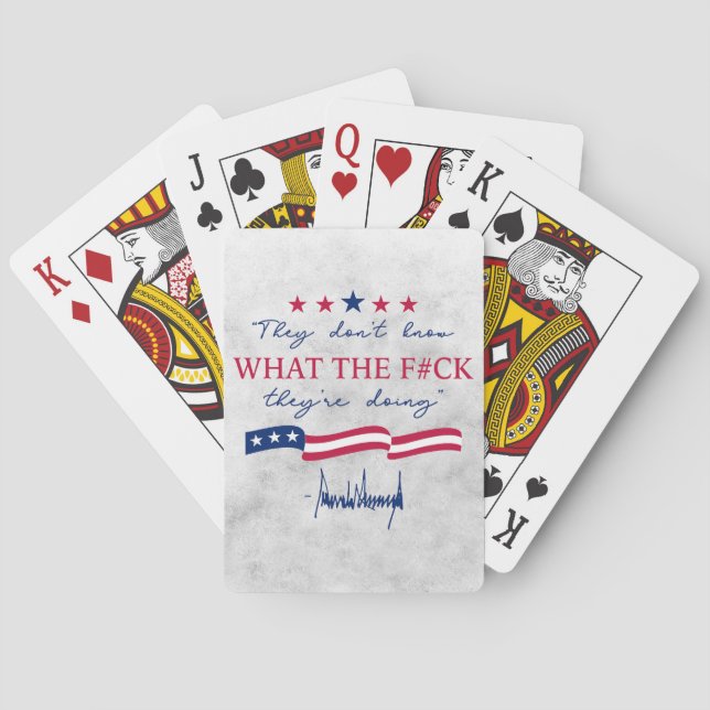 Jeu De Cartes Citation drôle : Ils ne savent pas ce qu'ils font (dos)