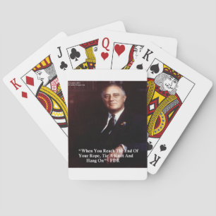 Jeu De Cartes Citation FDR & Accrochez-vous à la corde