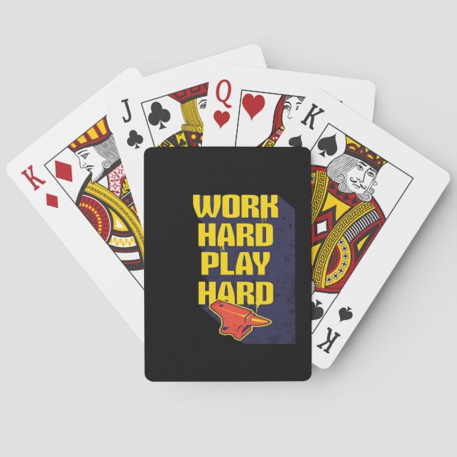 Jeu De Cartes Citation inoubliable dur travail est de payer off  (dos)