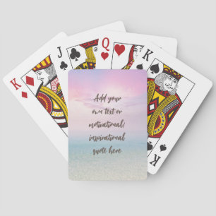 Jeu De Cartes Citation Motivationnelle Pastel Dream Beach sur me