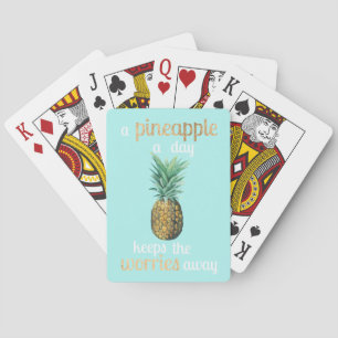Jeu De Cartes Citation sur la vie de l'ananas