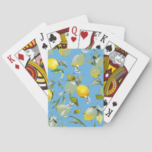 Jeu De Cartes citrons aquarelle 26