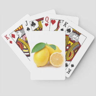 Jeu De Cartes Citrons jaunes vifs et frais
