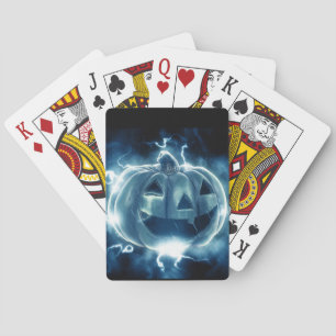 Jeu De Cartes citrouille d'Halloween sous la pluie